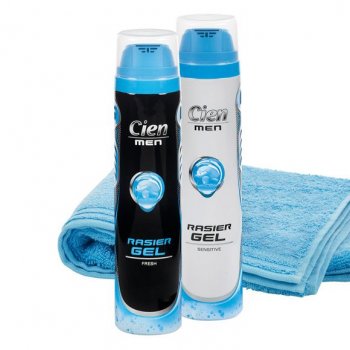 Гель для гоління Сien Men Sensitive і Fresh
