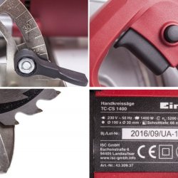 Дискова ручна пила Einhell TC-CS 1200
